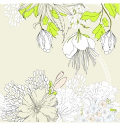 Romantic background vector image
