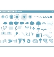 Weather icons vector image