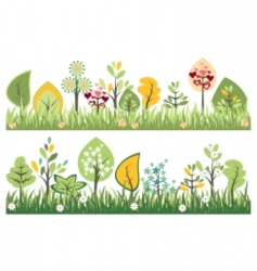 Seamless borders vector image