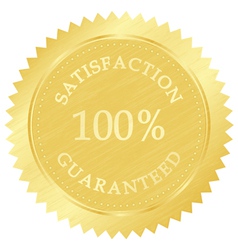 Gold guarantee stamp vector image