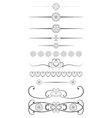 Vintage dividers vector image