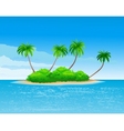 Tropical island vector image