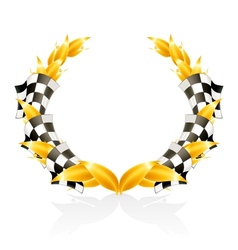 Emblem Racing vector image
