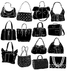 Bags black Bags black vector image