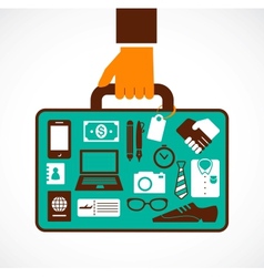 Business travel vector image