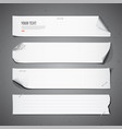 White paper Long collections vector image