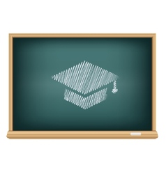 Board academic cap Board academic cap vector image