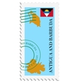 Mail to-from Antigua and Barbuda vector image