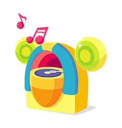 Icon music box vector image