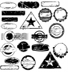 Rubber stamps vector image