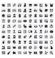 Education icons vector image