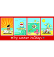 Summer holidays vector image