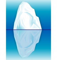 Full big iceberg in the sea Royalty Free Vector Image