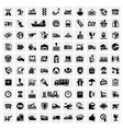 Logistic and shipping icons vector image
