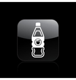 Fruit juice bottle icon vector image