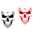 Smiling skulls vector image