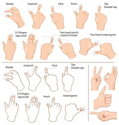 Gestures vector image
