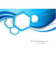 Background with hexagons vector image