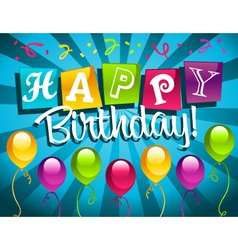 Happy birthday vector image