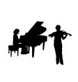 Concerto for piano and violin vector image