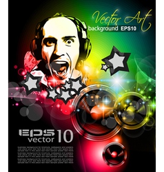 Music Club Poster vector image