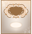 Victorian background and frame vector image
