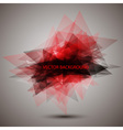 Modern geometric red background vector image