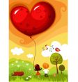 Valentine card vector image