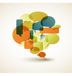 Speech bubble vector image