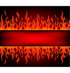 Fire stripe with free space vector image