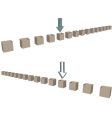 Shipping boxes vector image