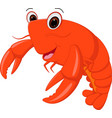 Lobster cartoon vector image