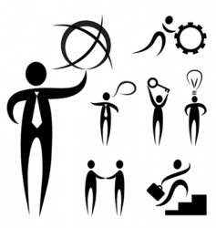 Business people symbol vector image
