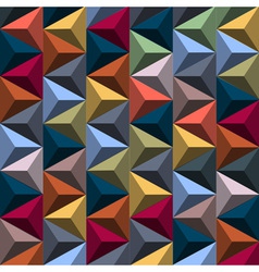 Multicolored background from pyramids vector image