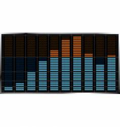 Musical equalizer icon vector image