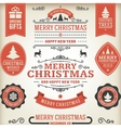 Christmas decoration design elements vector image