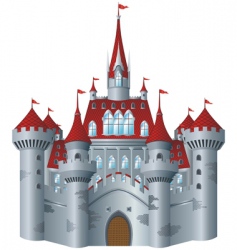 Fairytale castle vector image