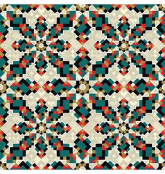 Geometric floral background vector image