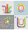 Infographic Arrows Circuit Business Marketing vector image