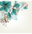 Retro flowers vector image