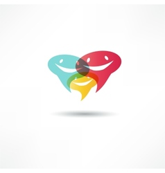Dialog speech bubbles vector image