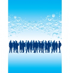 Business bubble vector image