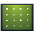 Shopping related pictograms vector image