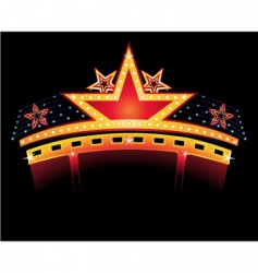 Cinema background vector image