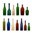 Glass bottles vector image