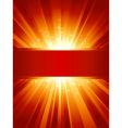 Light burst with stars vector image