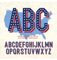 American font 4th july vector image