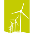 Windmills vector image