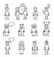 People characters vector image
