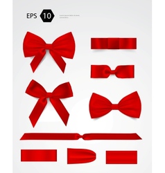 Bow collection vector image